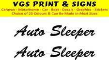 AUTO SLEEPER MOTORHOME STICKERS CHOICE OF COLOURS CAN BE MADE IN SIZES #011