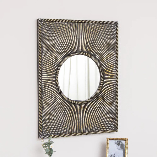 Distressed black rectangular - distressed,
