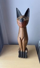 Large 24" Vintage Hand-Carved