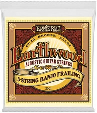 Banjo Strings Ernie Ball Earthwood 5 String Frailing loop End 100% Genuine