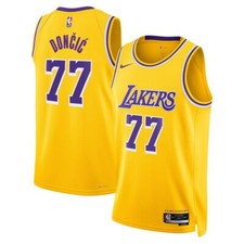 Los Angeles Lakers Men's jersey NBA ICON Edition 77 Doncic New All Sizes UK