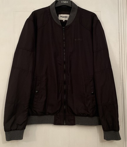 Mens wrangler black bomber - black,
