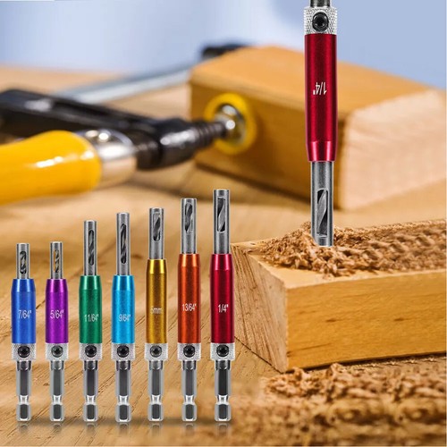 Hex self centering hinge drill - self,