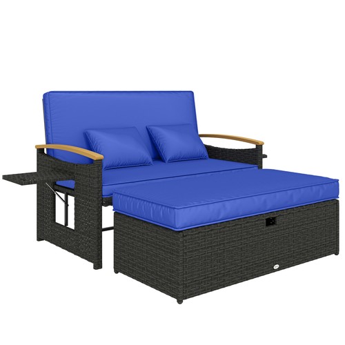 Outsunny double garden rattan - outsunny,