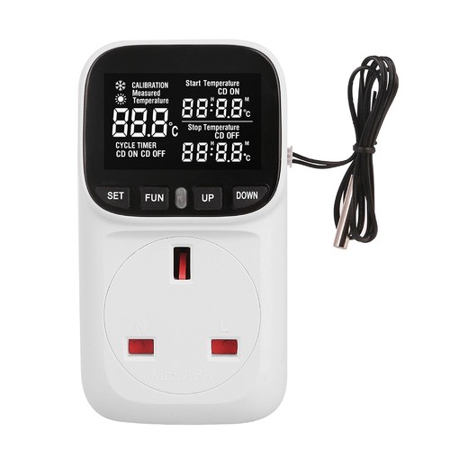 Digital thermostat plug - thermostat, socket