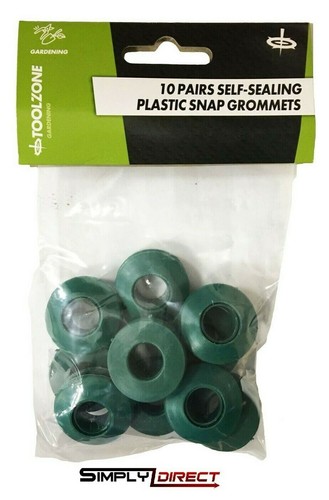 10x plastic snap eyelets - plastic,