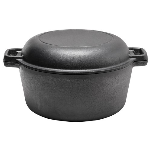 Pre seasoned cast iron dutch - cast,