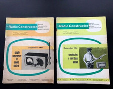 RADIO CONSTRUCTOR SEPTEMBER 1964 MAGAZINES Vol.18 No.2 & 5 BASS GUITAR Wavemeter