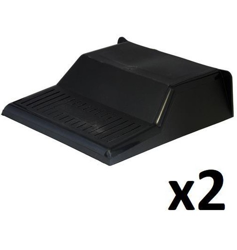 Black plastic drain cover - x,