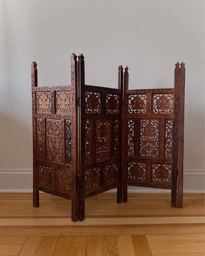 Vintage hand carved - carved, teak