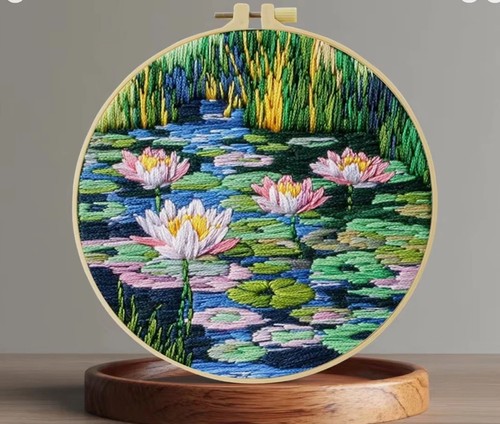 Embroidery kit the - embroidery, pond