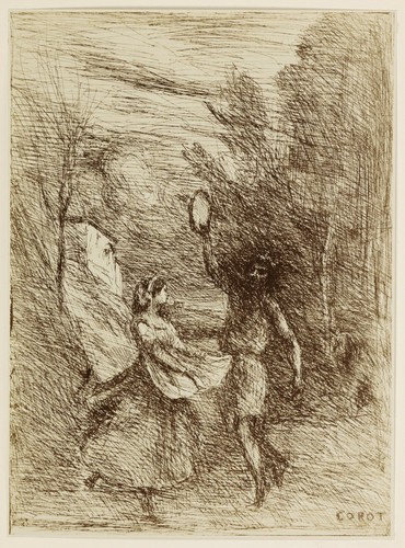 Corot saltarelle 1858 - corot, j.b