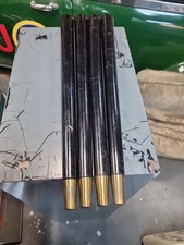 Black Tapered Wooden Furniture Table Legs 18” Vintage Style Retro Dansette x 4