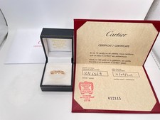 Certificated Cartier 18ct Rose Gold 2mm Wedding Band Ring. Goldmine Jewellers.