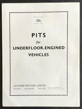 LEYLAND Bus & Coach PITS for Underfloor Engined Vehicles 1950 Publicity Reprint