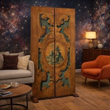 Antique Room Divider Painted