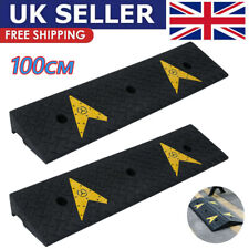 2X 100cm Rubber Kerb Ramps