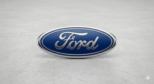 Ford blue oval badge - badge, emblem