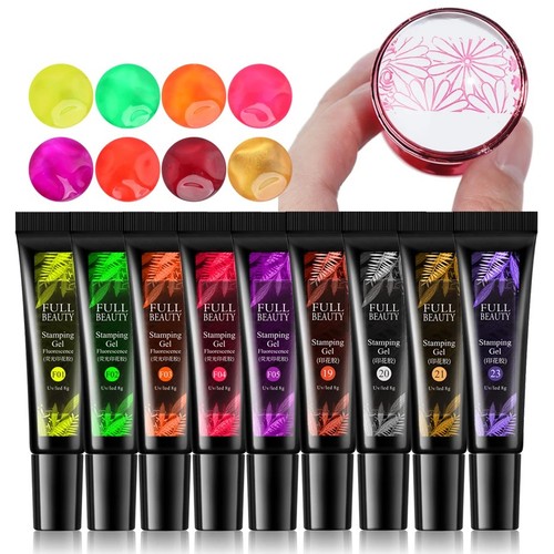 Gel stamping polish sets - gel,