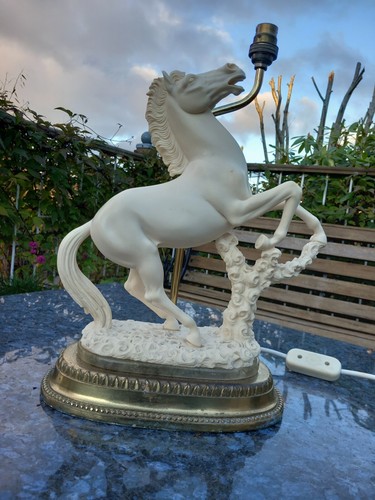 Superb horse lamp - , a