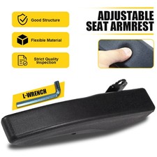 For RV Van Boat Truck Car Universal Left Side Black Adjustable Car Seat Armrest