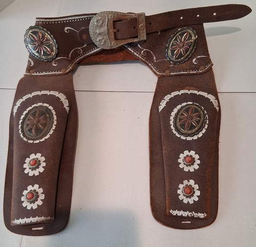 Child vintage leather double - child's,