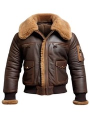Men's Brown Aviator Fur