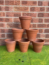 6x Vintage Terracotta Pots –
