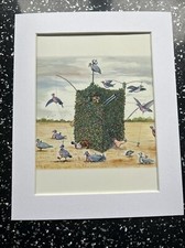 Bryn Parry Shooting Types Cartoon MOUNTED PRINT 10x8” Gift The Pigeon Shooter