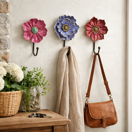 Set ceramic flower wall - 3,