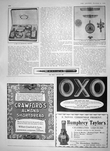 Original old antique print - old,