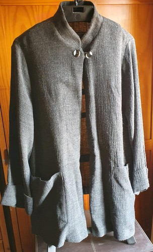East vintage grey wool blend - wool,
