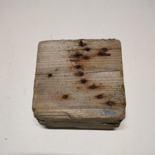 Driftwood Chunky Cube Pieces longest beach sea craft art sculpture 14x14x8cm