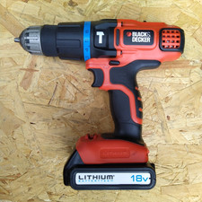 Black & Decker Hammer Drill Driver BDH18 + Battery 18V Li-Ion BL1518