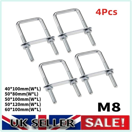 Square bolts 50 60mm - 4x, u-bolts