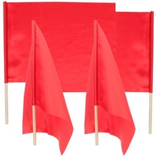 4 Pcs Sport Flags Competition Signal for Soccer Referees