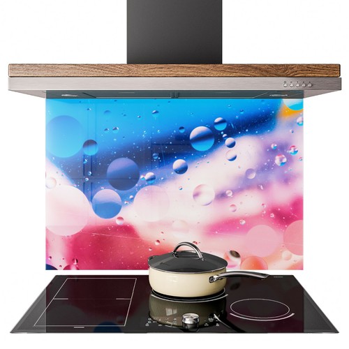 Glass splashback kitchen tile - glass,