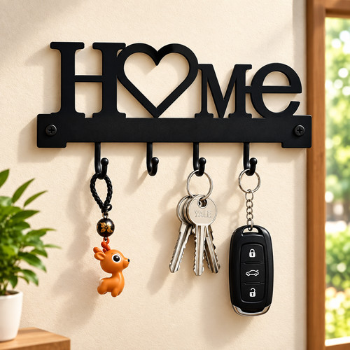 Home love shaped key - "home, love"