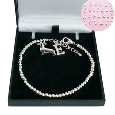 Dachshund Bracelet with Letter