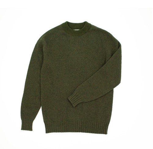 Modern fit shetland crew - shetland, neck