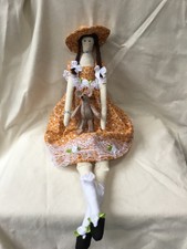 handmade Tilda dolls holding