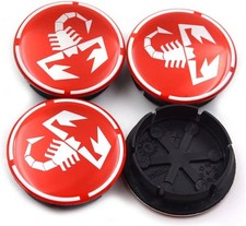 4 x Abarth Fiat 5 CM Alloy