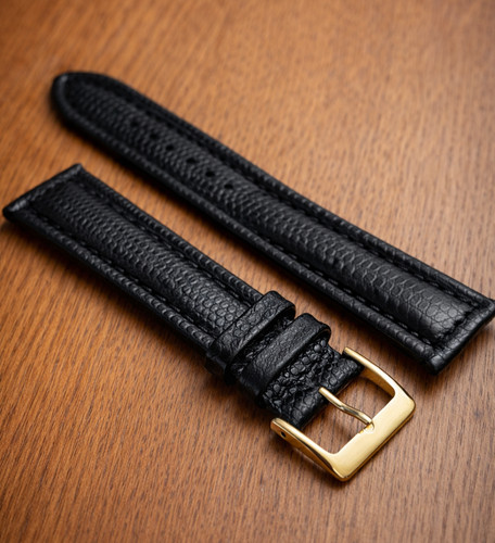 Poljot black leather - poljot,
