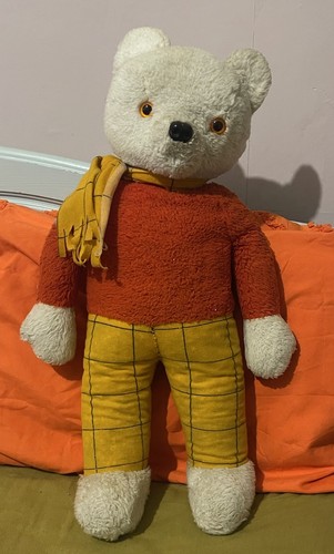 Large vintage rupert bear soft - large,
