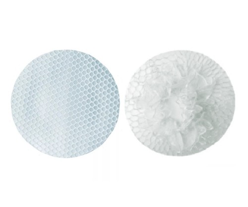 8cm small white - 8cm, mesh