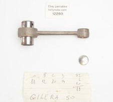 MPM ENGINE MOTOR PISTON CONNECTING ROD + PIN GILERA 50 cc