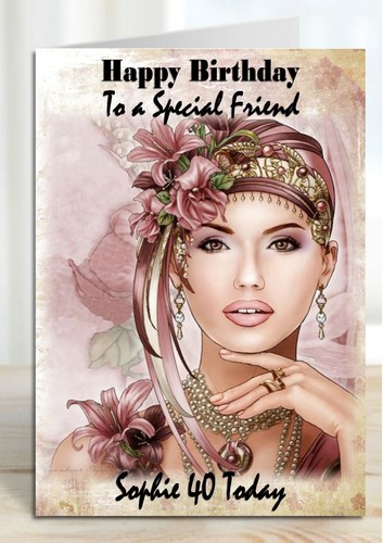 Personalised birthday card art - birthday,