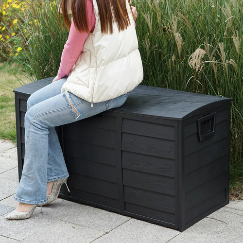 Black 300l plastic storage - 300l, box