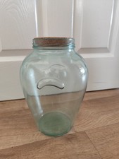 Large Antique Blue Glass