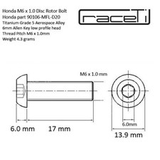 Honda Titanium Ti Disc Rotor
